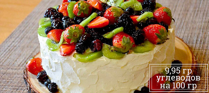 Бисквитный торт с творожным кремом – кулинарный рецепт