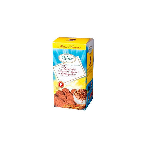 Печенье на фруктозе «Овсяное с кунжутом» Bifrut [270 гр]