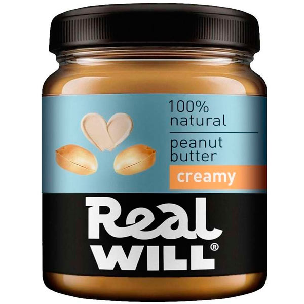 Паста арахисовая кремовая Real Will [330 гр]