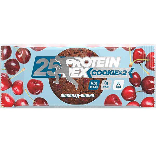 Печенье ProteinRex  Шоколад-Вишня, 50 гр